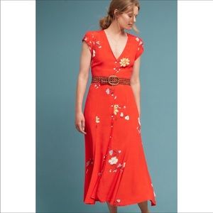 Capulet Red Floral Maxi Dress